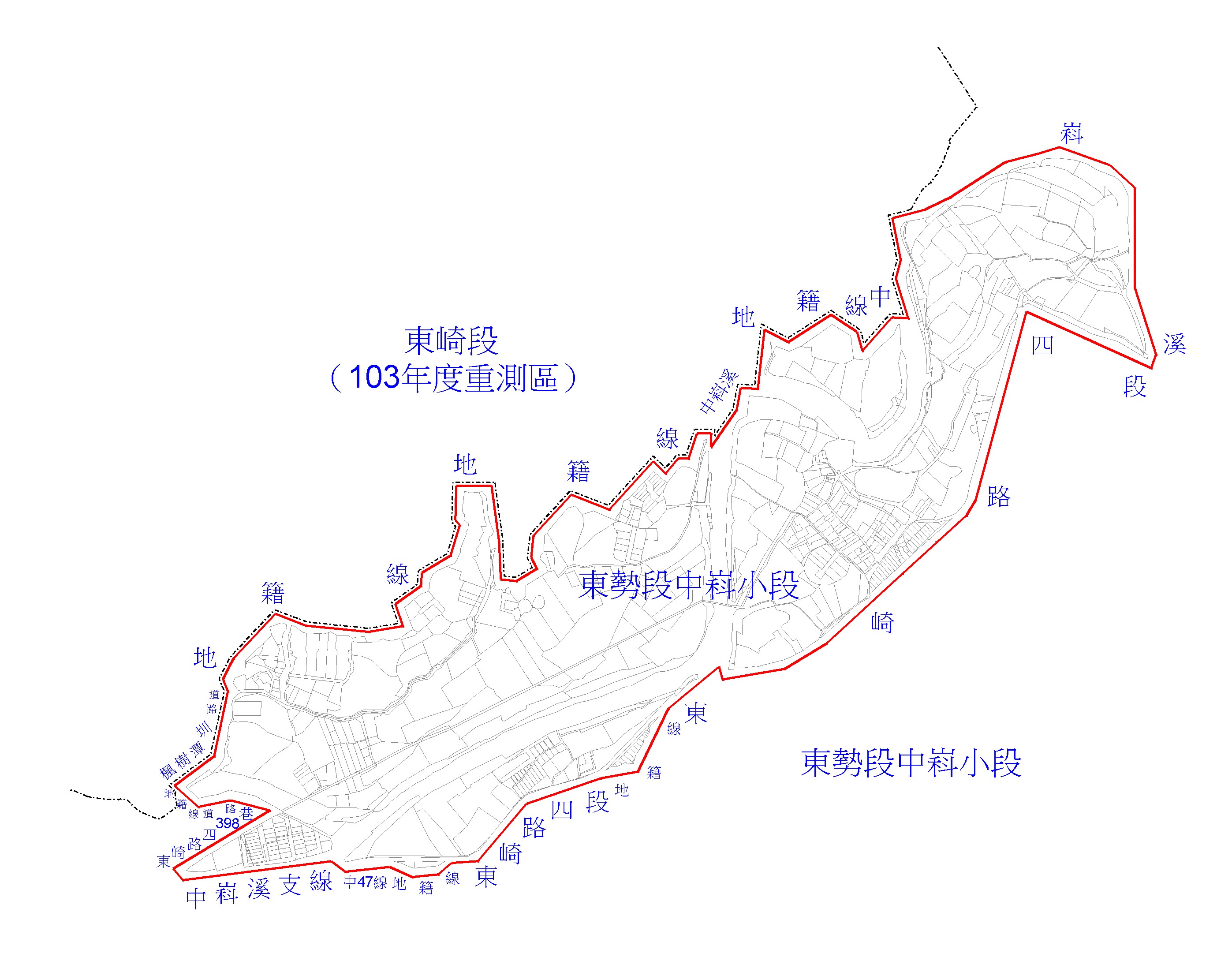 114年度地籍圖重測區-重測範圍圖