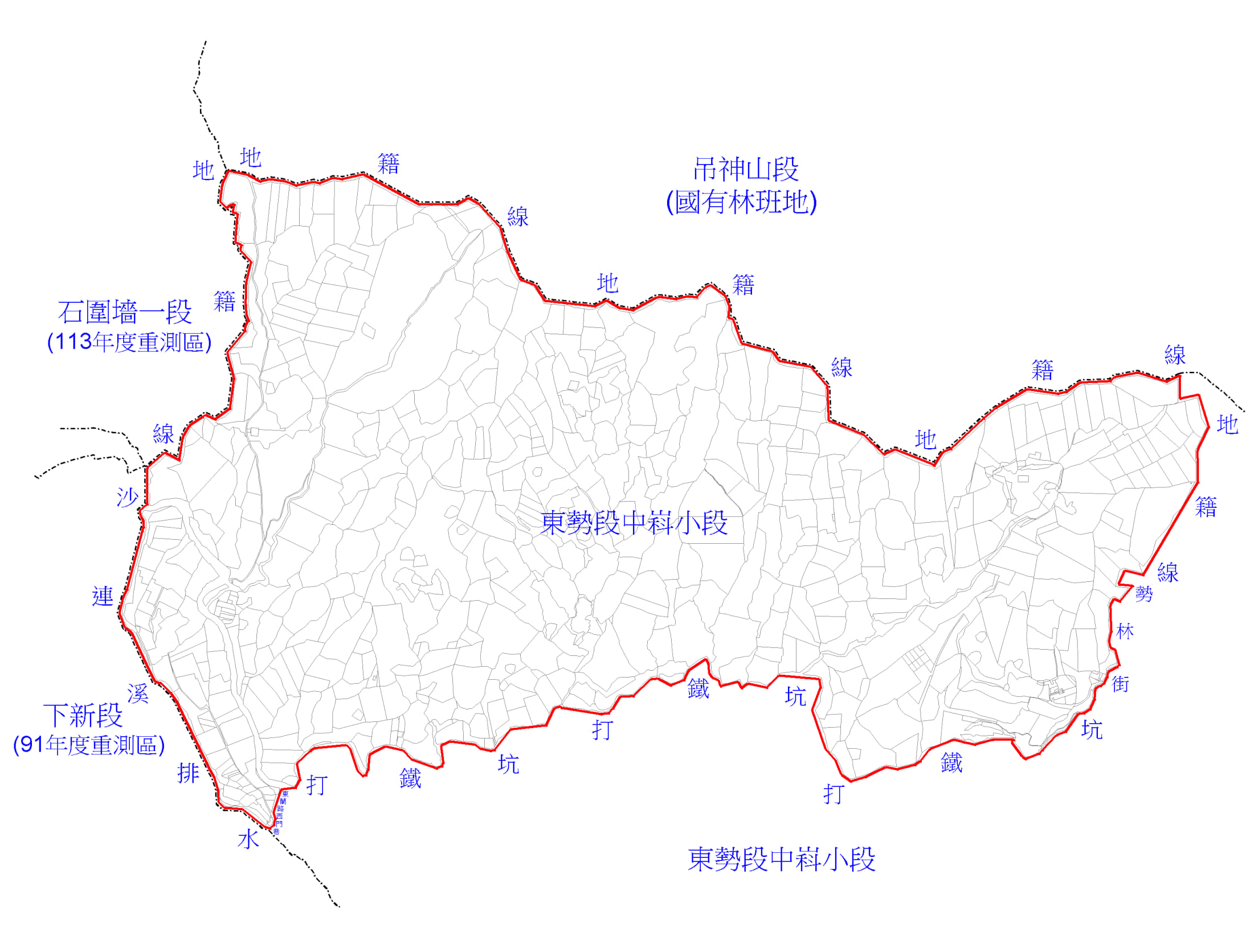 115年度東勢區重測範圍圖說